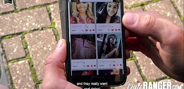 Dumb Blonde British Barbie AMBER DEEN Twerks before COWGIRL on DICK on FIRST DATE - DATERANGER.com